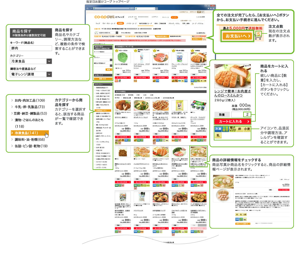 3.商品の検索と注文